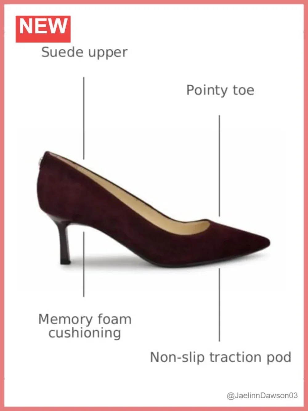 Nine West Kuna 9x9 Pointy Toe Pump, Kitten Heel Suede Slip On